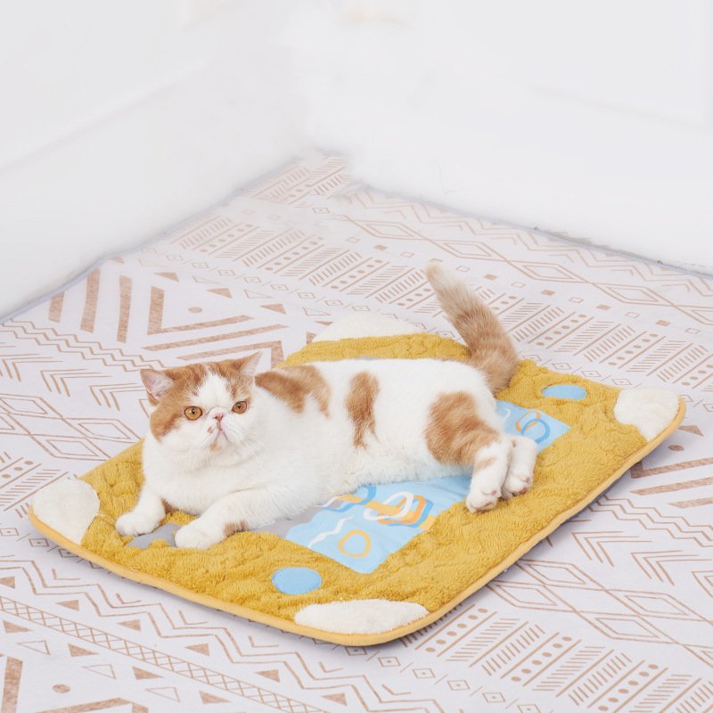 Arctic Fleece Cat Cave Bed with Pillow - Image 5
