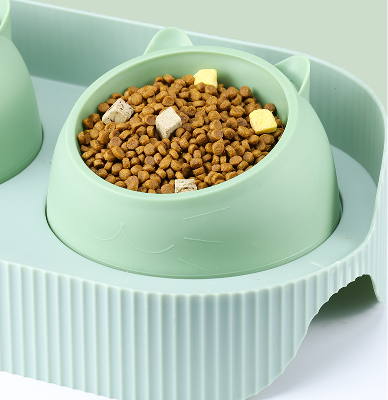 Ceramic Cat Bowl Set, Single or Double Layer - Image 6