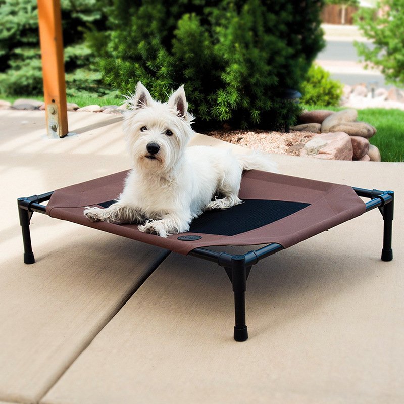Raised Dog Cot Bed with Removable Washable Cover - Image 4