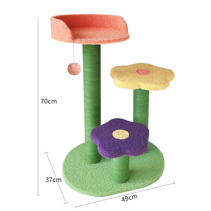 Sisal Cat Tower with Soft Lambswool Nest - Image 5