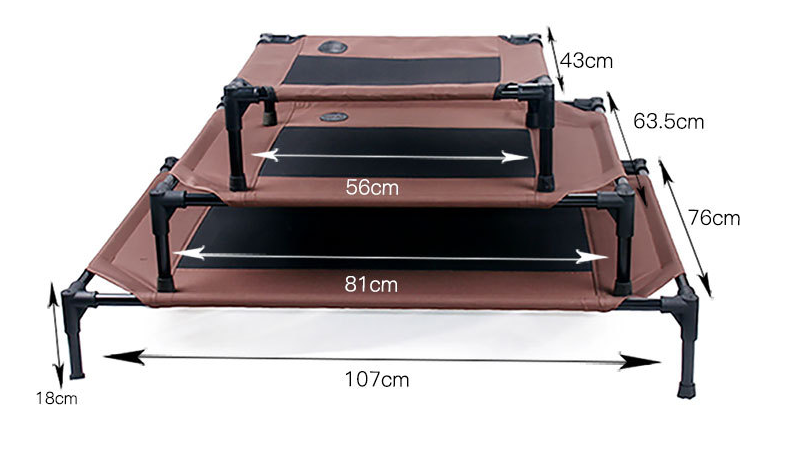 Raised Dog Cot Bed with Removable Washable Cover - Image 3