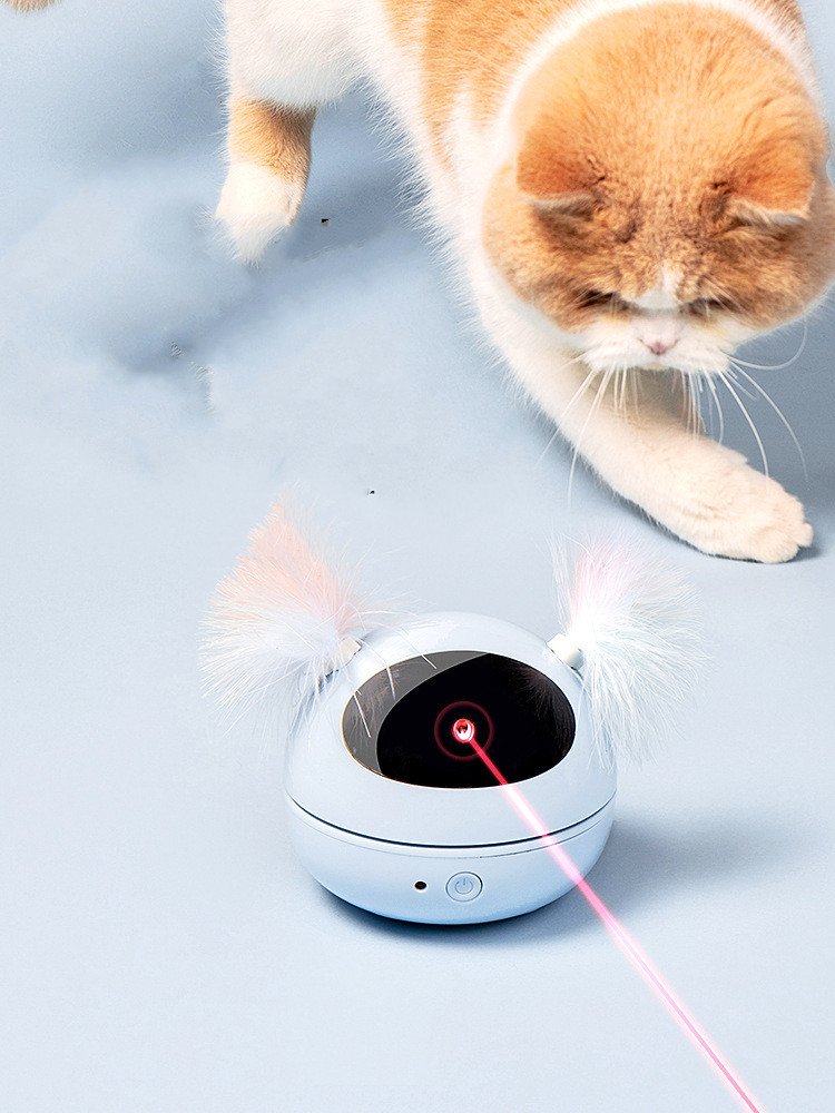 Robot-Style Laser and Feather Cat Toy - Image 7
