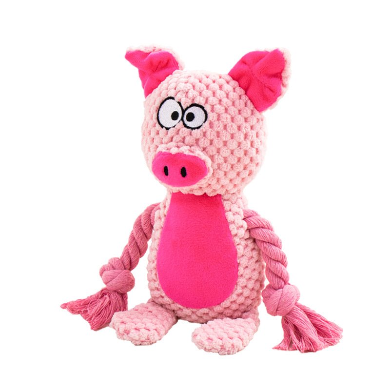 Plush Rope Tug Toy with Sound - Image 2