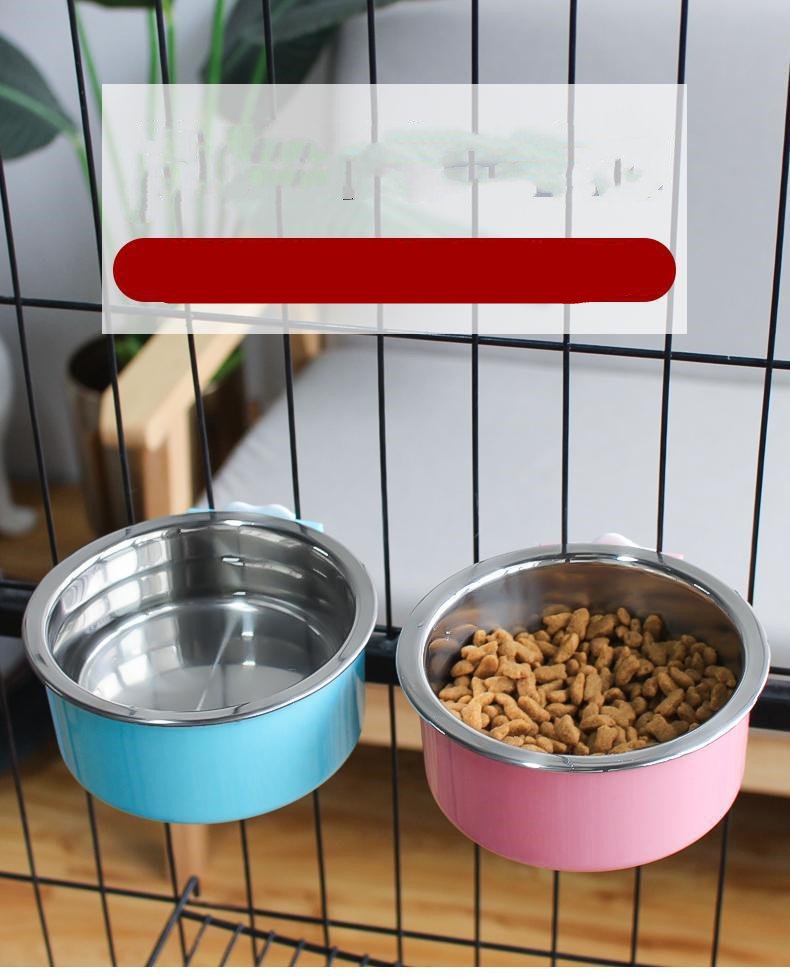 Hanging Stainless Steel Pet Bowl - Image 3