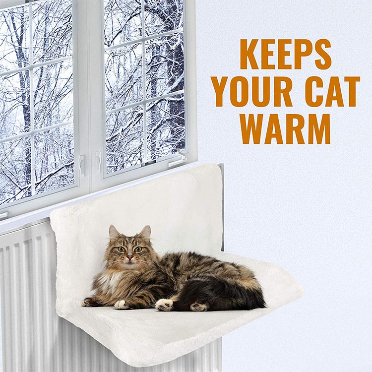 Radiator Cat Bed with Washable Plush Cover - Image 3