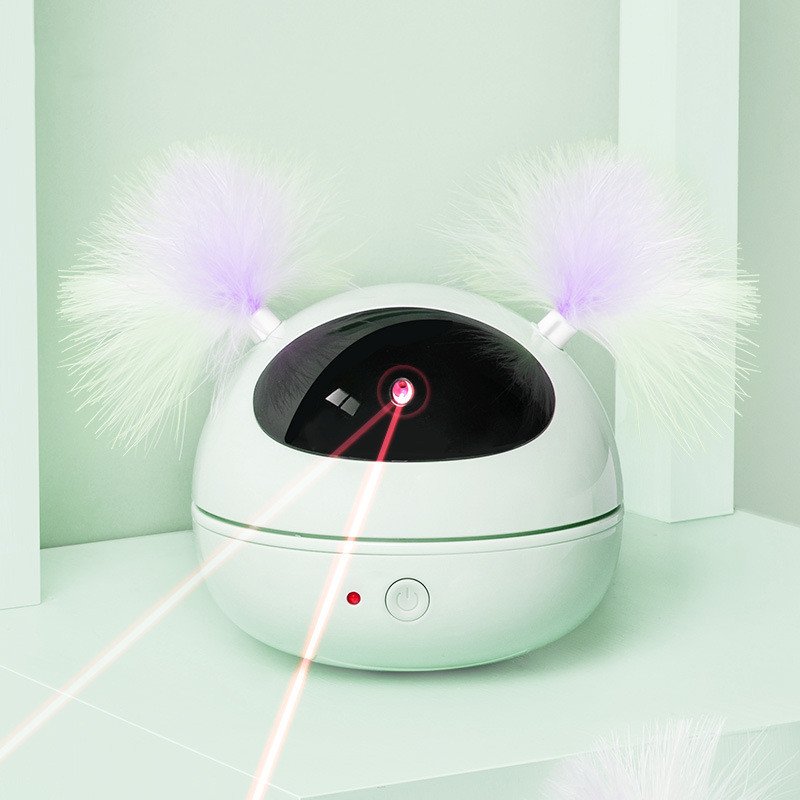 Robot-Style Laser and Feather Cat Toy - Image 4
