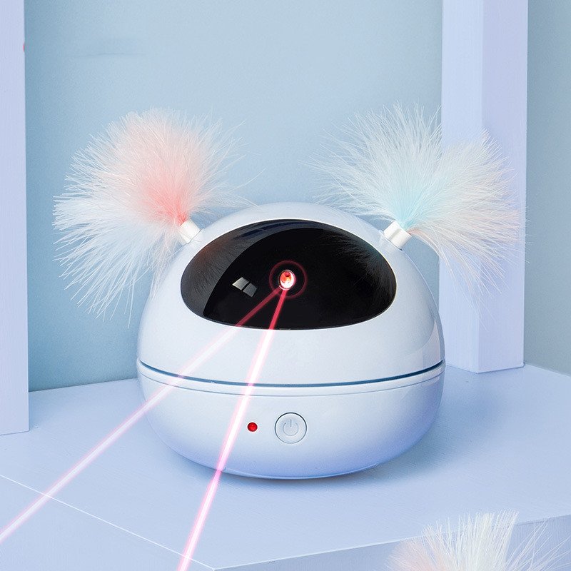 Robot-Style Laser and Feather Cat Toy - Image 6