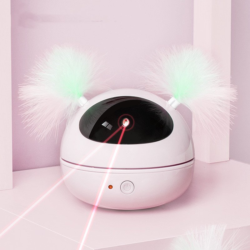 Robot-Style Laser and Feather Cat Toy - Image 8