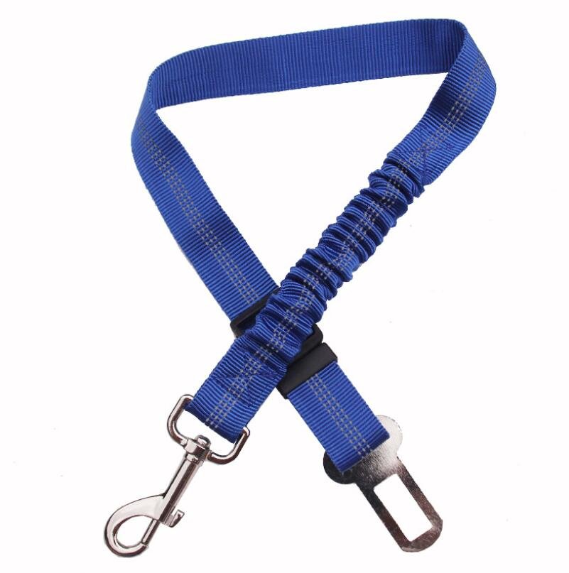 Adjustable Elastic Dog Tether with Seat Belt Buckle Clip - Image 6