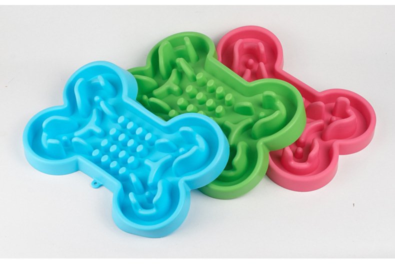Bone Puzzle Slow Feeder Bowl, Silicone - Image 2