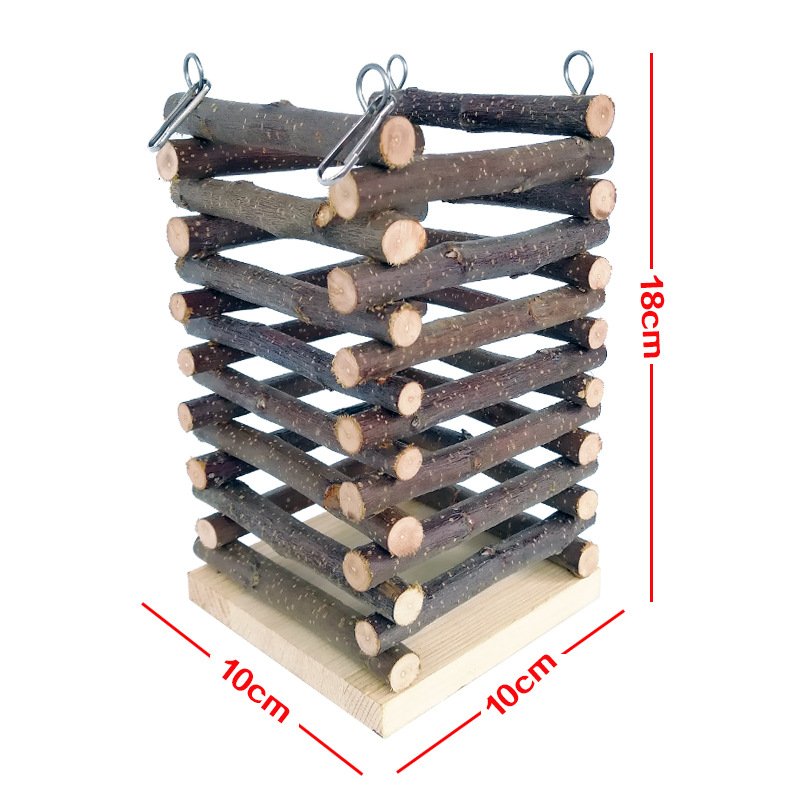 Apple Wood Hay Holder for Rabbits - Image 2