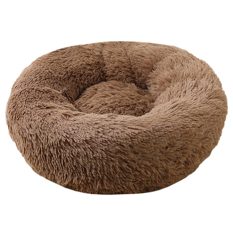 Round Plush Pet Bed, 60 cm