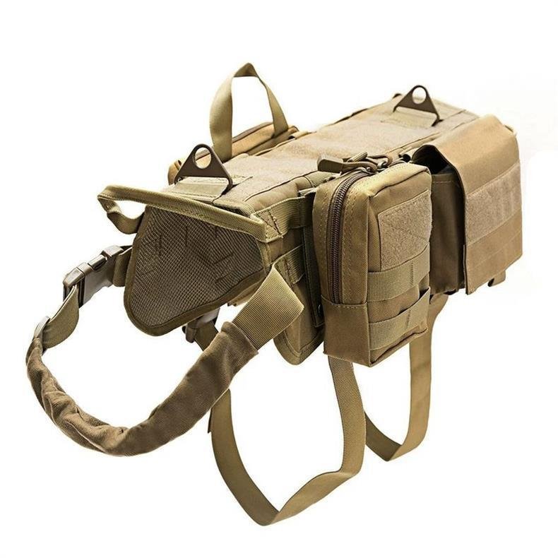Adjustable Tactical Dog Harness with MOLLE Webbing - Image 7
