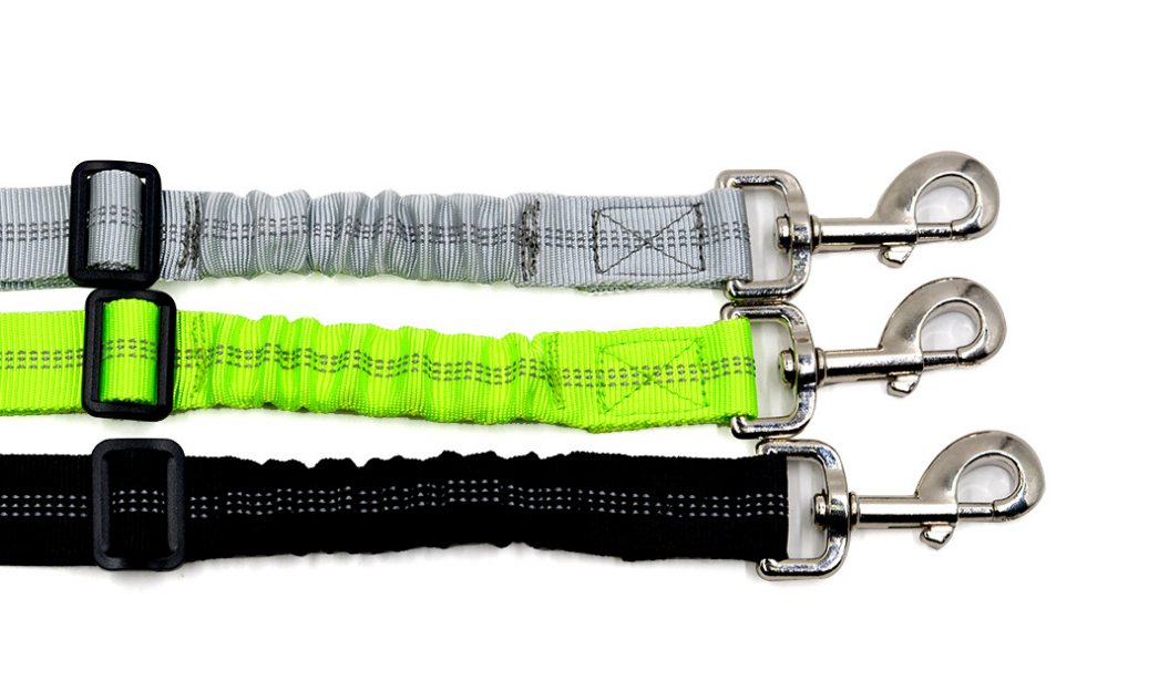 Adjustable Elastic Dog Tether with Seat Belt Buckle Clip - Image 7