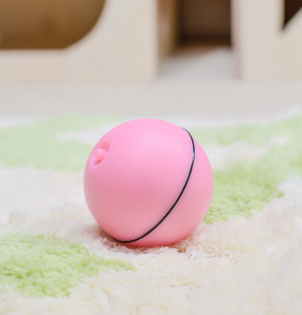 Rolling LED Cat Ball with Feathers and Catnip - Image 5