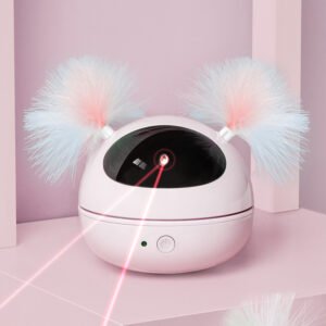 Robot-Style Laser and Feather Cat Toy