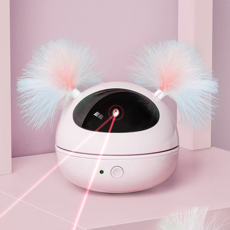 Robot-Style Laser and Feather Cat Toy