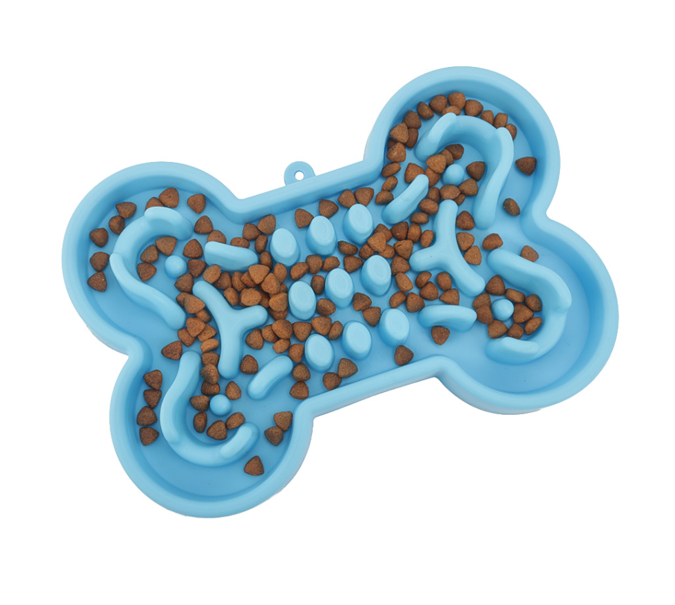 Bone Puzzle Slow Feeder Bowl, Silicone - Image 6