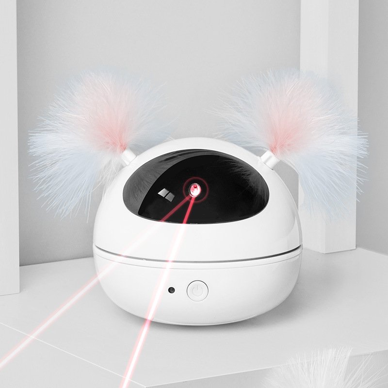 Robot-Style Laser and Feather Cat Toy - Image 2