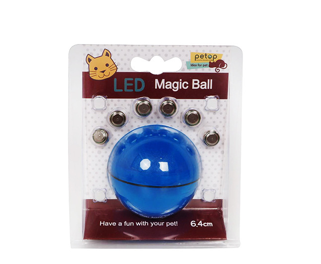 Rolling LED Cat Ball with Feathers and Catnip - Image 8