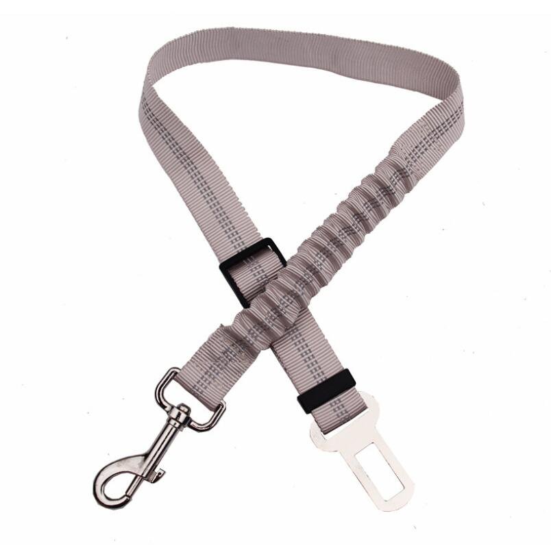 Adjustable Elastic Dog Tether with Seat Belt Buckle Clip - Image 5