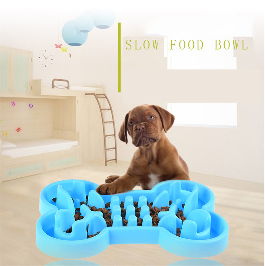 Bone Puzzle Slow Feeder Bowl, Silicone