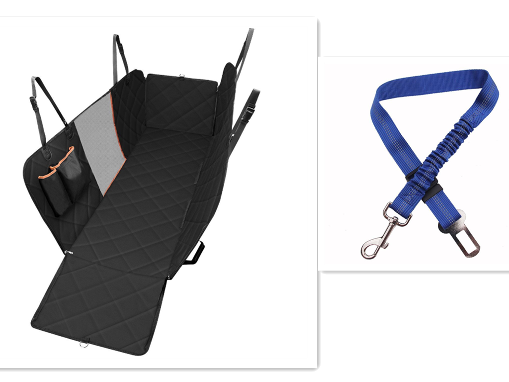 Waterproof Dog Car Seat Cover with Mesh Window - Image 7
