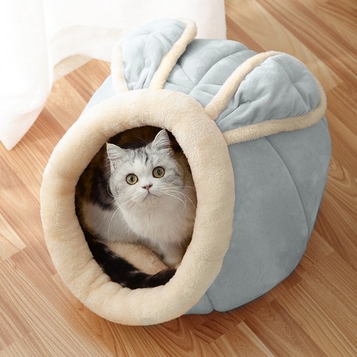 Enclosed Cat House Bed, Horn or Rabbit Nest - Image 6
