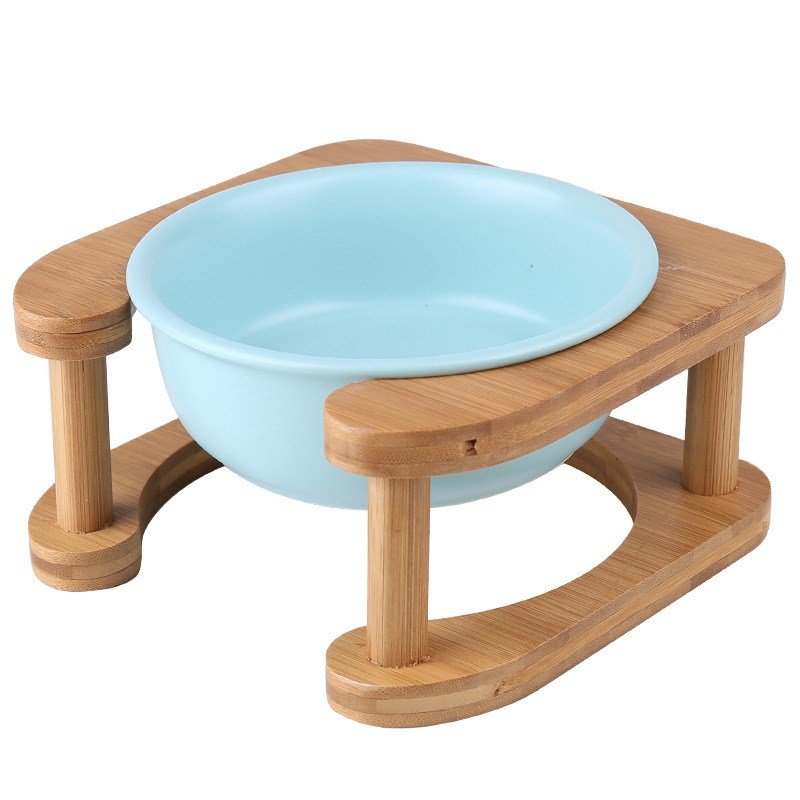 Ceramic Cat Bowl with Optional Stand - Image 4