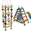 Wooden Swing Perch for Parakeets