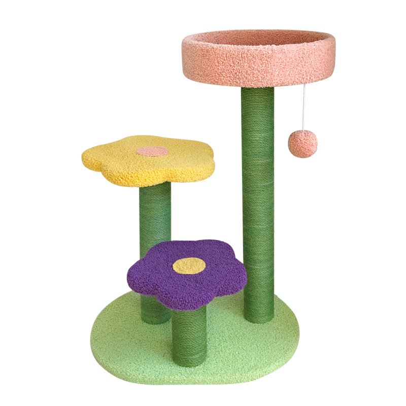 Sisal Cat Tower with Soft Lambswool Nest - Image 4