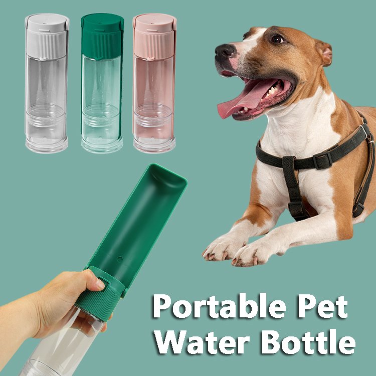 Pet Water Bottle with Food Compartment