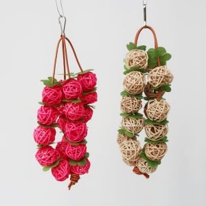 Natural Rattan Chew Toy for Parrots