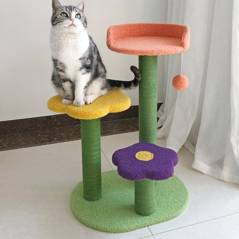 Sisal Cat Tower with Soft Lambswool Nest