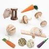 Wooden Chew Toy Sets for Small Pets