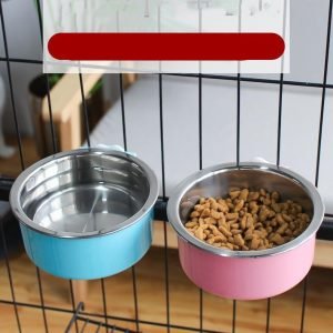 Hanging Stainless Steel Pet Bowl