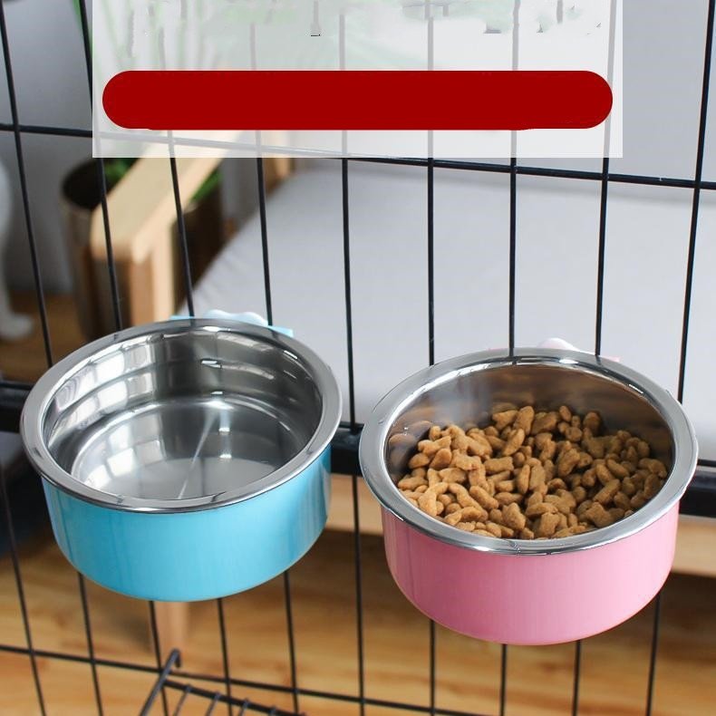 Hanging Stainless Steel Pet Bowl
