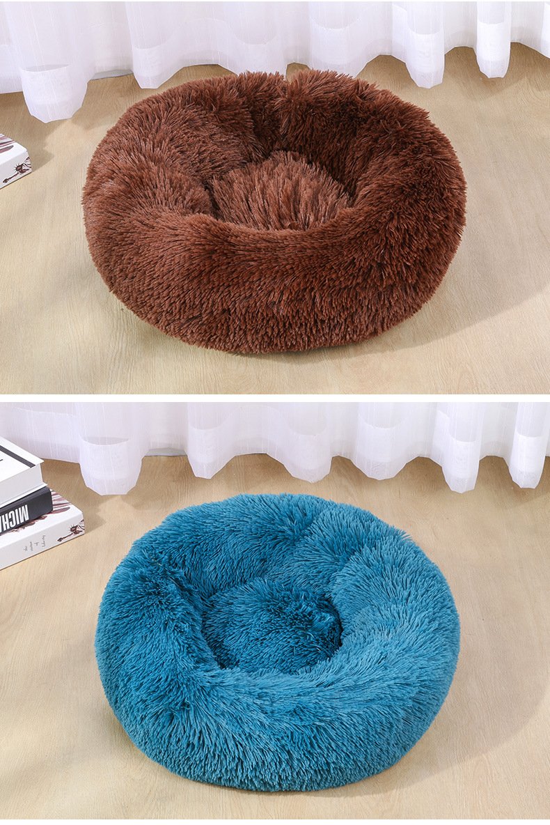 Round Plush Pet Bed, 60 cm - Image 2