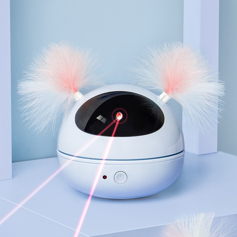 Robot-Style Laser and Feather Cat Toy - Image 5