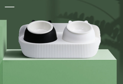 Ceramic Cat Bowl Set, Single or Double Layer - Image 2