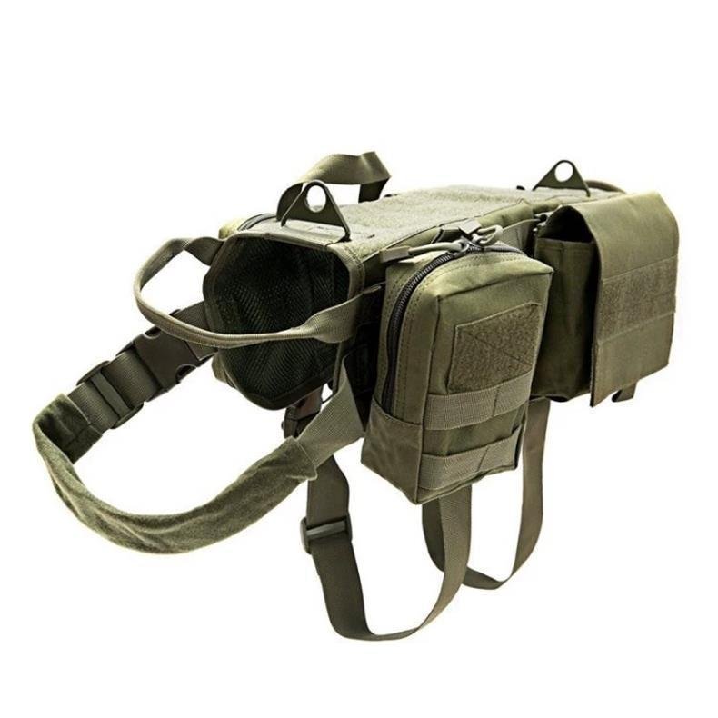 Adjustable Tactical Dog Harness with MOLLE Webbing - Image 5
