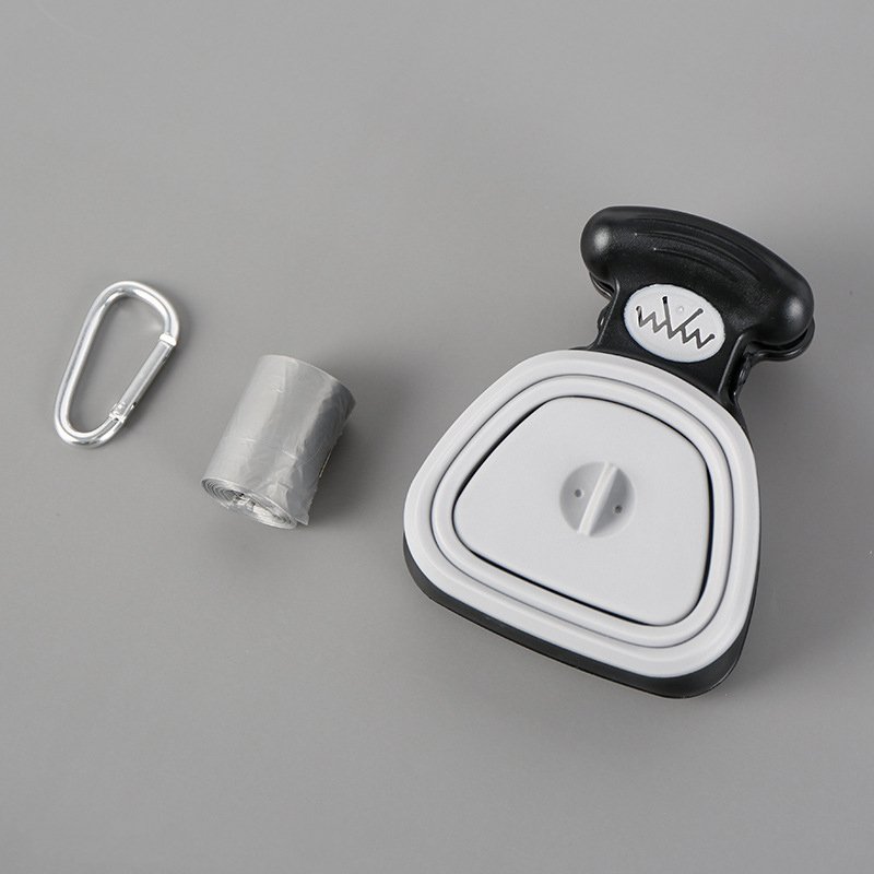 Foldable Poop Scooper with Bag Dispenser