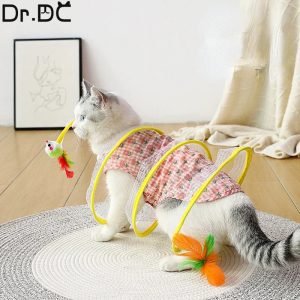 Collapsible Spring Cat Tunnel