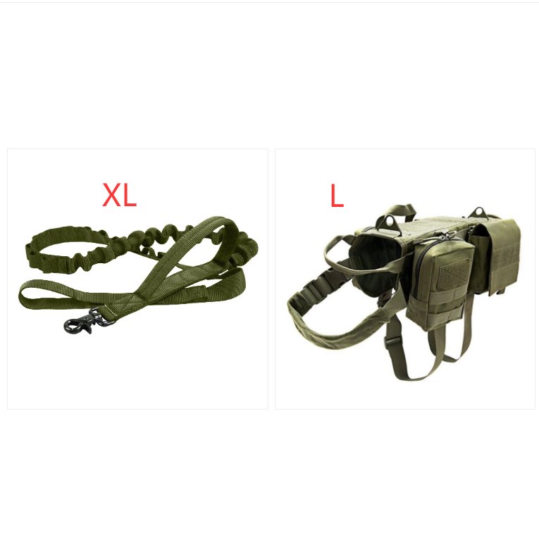 Adjustable Tactical Dog Harness with MOLLE Webbing - Image 6