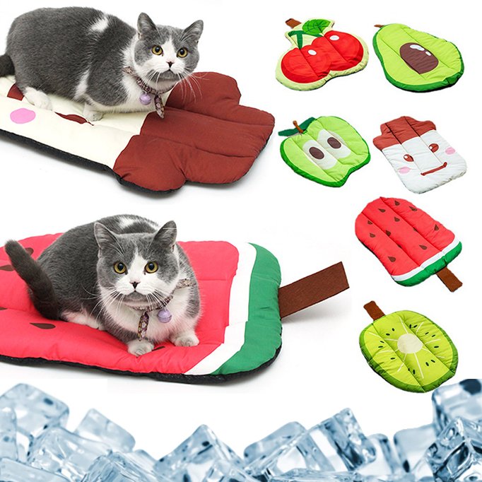 Fruit-Print Cooling Mat for Pets
