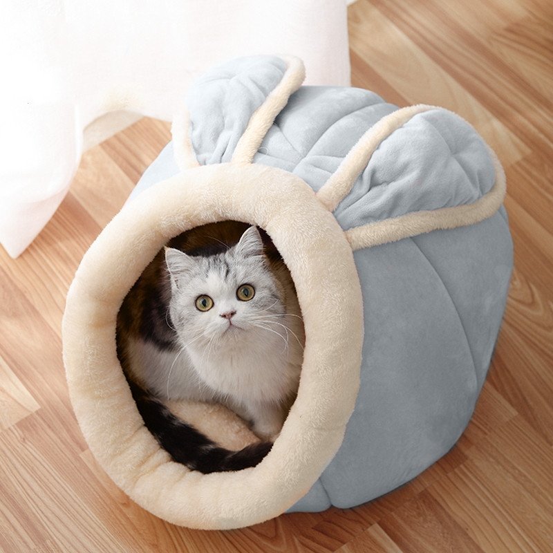 Enclosed Cat House Bed, Horn or Rabbit Nest - Image 3