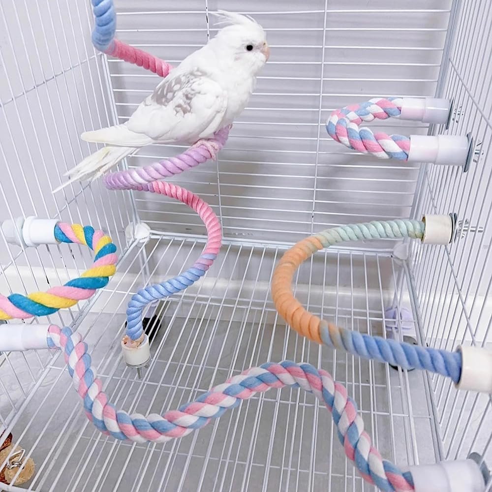 Bendable Rope Perch for Birdcages